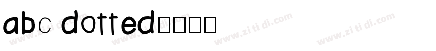 abc dotted字体转换